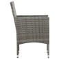 vidaXL Set Divani da Giardino 5 pz con Cuscini in Polyrattan Grigio vidaXL Set Divani da Giardino 5 pz con Cuscini in Polyrattan Grigio