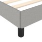 vidaXL Giroletto Grigio Chiaro 90x200 cm in Tessuto vidaXL Giroletto Grigio Chiaro 90x200 cm in Tessuto