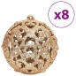 vidaXL Palline di Natale 100 pz Champagne e Marrone 3 / 4 / 6 cm vidaXL Palline di Natale 100 pz Champagne e Marrone 3 / 4 / 6 cm