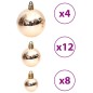 vidaXL Palline di Natale 100 pz Champagne e Marrone 3 / 4 / 6 cm vidaXL Palline di Natale 100 pz Champagne e Marrone 3 / 4 / 6 cm