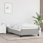 vidaXL Giroletto senza Materasso Grigio Chiaro 90x200 cm Tessuto vidaXL Giroletto senza Materasso Grigio Chiaro 90x200 cm Tessuto