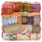 vidaXL Pouf Modulare in Tessuto Patchwork vidaXL Pouf Modulare in Tessuto Patchwork