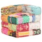 vidaXL Pouf Modulare in Tessuto Patchwork vidaXL Pouf Modulare in Tessuto Patchwork
