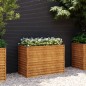 vidaXL Fioriera Rialzata da Giardino 100x50x69 cm in Acciaio Corten vidaXL Fioriera Rialzata da Giardino 100x50x69 cm in Acciaio Corten
