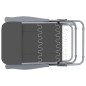 vidaXL Sedie da Giardino Pieghevoli con Cuscino 2 pz Grigio vidaXL Sedie da Giardino Pieghevoli con Cuscino 2 pz Grigio