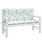 vidaXL Cuscini Panca Giardino 2 pz Motivo a Foglie 120x50x7 cm Tessuto vidaXL Cuscini Panca Giardino 2 pz Motivo a Foglie 120x50x7 cm Tessuto