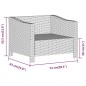 vidaXL Poltrona da Giardino con Cuscino Grigio in Polyrattan vidaXL Poltrona da Giardino con Cuscino Grigio in Polyrattan