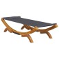 vidaXL Lettino Prendisole 100x188,5x44 cm in Legno Curvato Antracite vidaXL Lettino Prendisole 100x188,5x44 cm in Legno Curvato Antracite