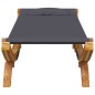 vidaXL Lettino Prendisole 100x188,5x44 cm in Legno Curvato Antracite vidaXL Lettino Prendisole 100x188,5x44 cm in Legno Curvato Antracite