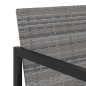 vidaXL Set da Pranzo per Esterni 7 pz con Cuscini in Polyrattan Grigio vidaXL Set da Pranzo per Esterni 7 pz con Cuscini in Polyrattan Grigio
