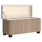 vidaXL Panche Portaoggetti 2 pz con Cuscino Grigio 69 cm Tifa vidaXL Panche Portaoggetti 2 pz con Cuscino Grigio 69 cm Tifa