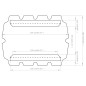 Baldacchino per Dondolo Giardino Terracotta 188/168x110/145 cm Baldacchino per Dondolo Giardino Terracotta 188/168x110/145 cm
