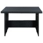 vidaXL Set Divani da Giardino 6 pz con Cuscini in Polyrattan Nero vidaXL Set Divani da Giardino 6 pz con Cuscini in Polyrattan Nero