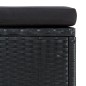 vidaXL Set Divani da Giardino 6 pz con Cuscini in Polyrattan Nero vidaXL Set Divani da Giardino 6 pz con Cuscini in Polyrattan Nero