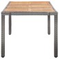vidaXL Set da Pranzo da Giardino 9 pz con Cuscini in Polyrattan Grigio vidaXL Set da Pranzo da Giardino 9 pz con Cuscini in Polyrattan Grigio