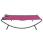 vidaXL Lettino Prendisole in Tessuto Rosa vidaXL Lettino Prendisole in Tessuto Rosa