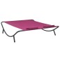 vidaXL Lettino Prendisole in Tessuto Rosa vidaXL Lettino Prendisole in Tessuto Rosa