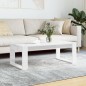 vidaXL Tavolino da Salotto Bianco Lucido 102x50x35cm Legno Multistrato