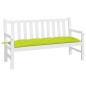vidaXL Cuscino per Panca Verde Brillante 150x50x3 cm in Tessuto Oxford