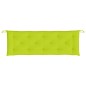 vidaXL Cuscino per Panca Verde Brillante 150x50x3 cm in Tessuto Oxford