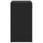 vidaXL Panca Portascarpe Nera 94,5x31x57 cm in Truciolato