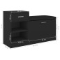 vidaXL Panca Portascarpe Nera 94,5x31x57 cm in Truciolato