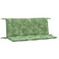 vidaXL Cuscini Panca Giardino 2 pz Motivo a Foglie 120x50x7 cm Tessuto