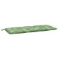 vidaXL Cuscini Panca Giardino 2 pz Motivo a Foglie 120x50x7 cm Tessuto