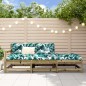 vidaXL Set Divani da Giardino 3pz con Cuscini Legno Impregnato di Pino vidaXL Set Divani da Giardino 3pz con Cuscini Legno Impregnato di Pino