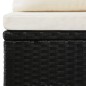 vidaXL Set Divani da Giardino 4 pz con Cuscini in Polyrattan Nero vidaXL Set Divani da Giardino 4 pz con Cuscini in Polyrattan Nero