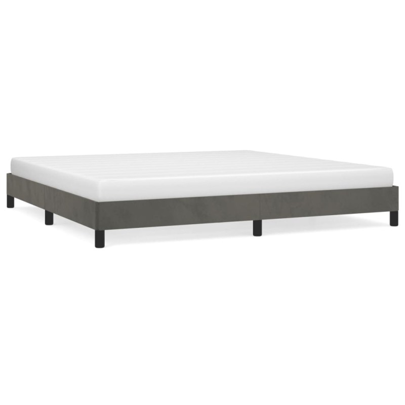 vidaXL Giroletto Grigio Scuro 200x200 cm in Velluto vidaXL Giroletto Grigio Scuro 200x200 cm in Velluto