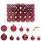 vidaXL Palline di Natale 100 pz Rosso Vino 3 / 4 / 6 cm vidaXL Palline di Natale 100 pz Rosso Vino 3 / 4 / 6 cm