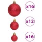 vidaXL Palline di Natale 100 pz Rosso Vino 3 / 4 / 6 cm vidaXL Palline di Natale 100 pz Rosso Vino 3 / 4 / 6 cm
