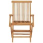 Sedie da Giardino Pieghevoli 3 pz in Legno Massello di Teak Sedie da Giardino Pieghevoli 3 pz in Legno Massello di Teak