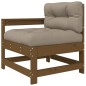 vidaXL Set Divani da Giardino 3 pz con Cuscini in Legno Massello Miele vidaXL Set Divani da Giardino 3 pz con Cuscini in Legno Massello Miele
