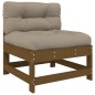 vidaXL Set Divani da Giardino 3 pz con Cuscini in Legno Massello Miele vidaXL Set Divani da Giardino 3 pz con Cuscini in Legno Massello Miele