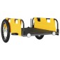 vidaXL Rimorchio per Bici da Carico Giallo in Tessuto Oxford e Ferro vidaXL Rimorchio per Bici da Carico Giallo in Tessuto Oxford e Ferro