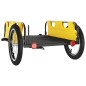 vidaXL Rimorchio per Bici da Carico Giallo in Tessuto Oxford e Ferro vidaXL Rimorchio per Bici da Carico Giallo in Tessuto Oxford e Ferro