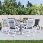 vidaXL Cuscini per Sedie 6 pz Grigie 120x50x7 cm in Tessuto vidaXL Cuscini per Sedie 6 pz Grigie 120x50x7 cm in Tessuto