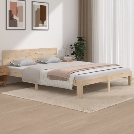 vidaXL Giroletto 160x200 cm in Legno Massello di Pino