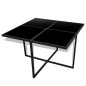 vidaXL Set da Pranzo da Giardino 9 pz con Cuscini in Polyrattan Nero vidaXL Set da Pranzo da Giardino 9 pz con Cuscini in Polyrattan Nero