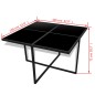 vidaXL Set da Pranzo da Giardino 9 pz con Cuscini in Polyrattan Nero vidaXL Set da Pranzo da Giardino 9 pz con Cuscini in Polyrattan Nero
