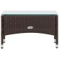 vidaXL Set Divani da Giardino 4 pz con Cuscini in Polyrattan Marrone vidaXL Set Divani da Giardino 4 pz con Cuscini in Polyrattan Marrone