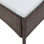 vidaXL Set Divani da Giardino 4 pz con Cuscini in Polyrattan Marrone vidaXL Set Divani da Giardino 4 pz con Cuscini in Polyrattan Marrone