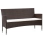 vidaXL Set Divani da Giardino 4 pz con Cuscini in Polyrattan Marrone vidaXL Set Divani da Giardino 4 pz con Cuscini in Polyrattan Marrone