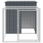 vidaXL Pollaio con Area Corsa Antracite 110x201x110 cm Acciaio Zincato vidaXL Pollaio con Area Corsa Antracite 110x201x110 cm Acciaio Zincato