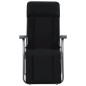 vidaXL Sedie da Giardino Pieghevoli con Cuscino 2 pz Nere vidaXL Sedie da Giardino Pieghevoli con Cuscino 2 pz Nere