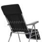 vidaXL Sedie da Giardino Pieghevoli con Cuscino 2 pz Nere vidaXL Sedie da Giardino Pieghevoli con Cuscino 2 pz Nere