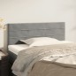 Testiera Grigio Chiaro 90x5x78/88 cm in Velluto Testiera Grigio Chiaro 90x5x78/88 cm in Velluto
