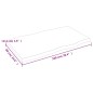 vidaXL Piano Tavolo Marrone Scuro 100x60x(2-4)cm Rovere Non Trattato vidaXL Piano Tavolo Marrone Scuro 100x60x(2-4)cm Rovere Non Trattato